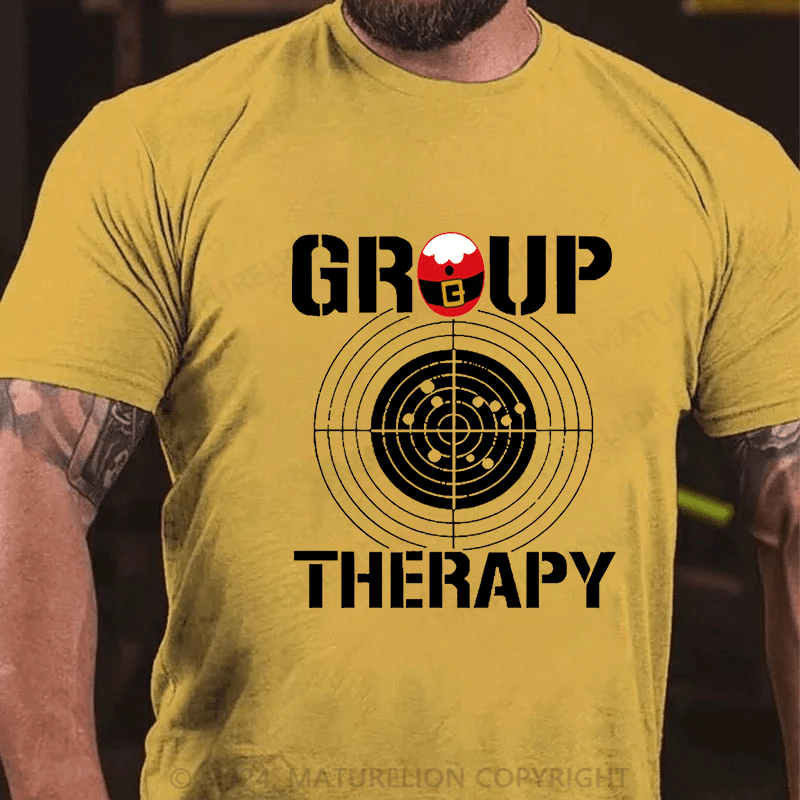 Maturelion Christmas T-Shirt Group Therapy Cotton T-shirt