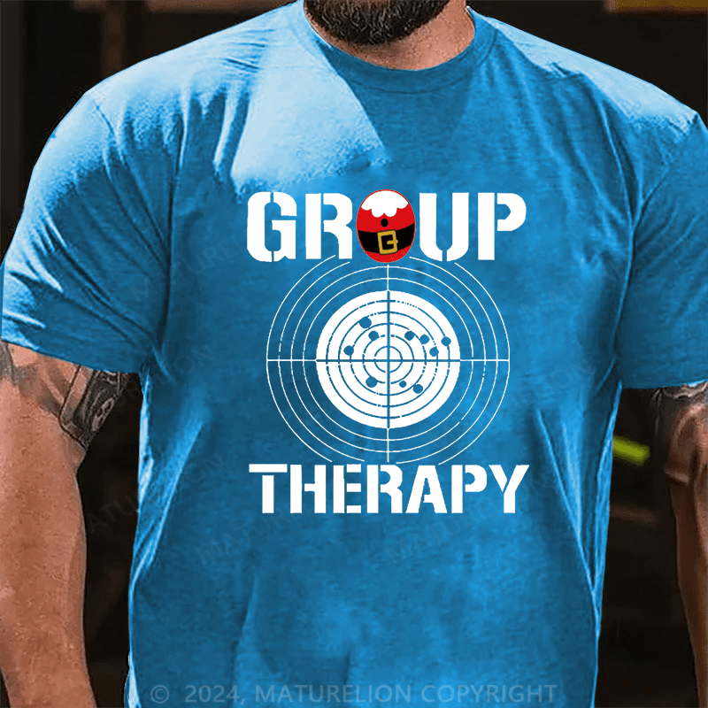 Maturelion Christmas T-Shirt Group Therapy Cotton T-shirt