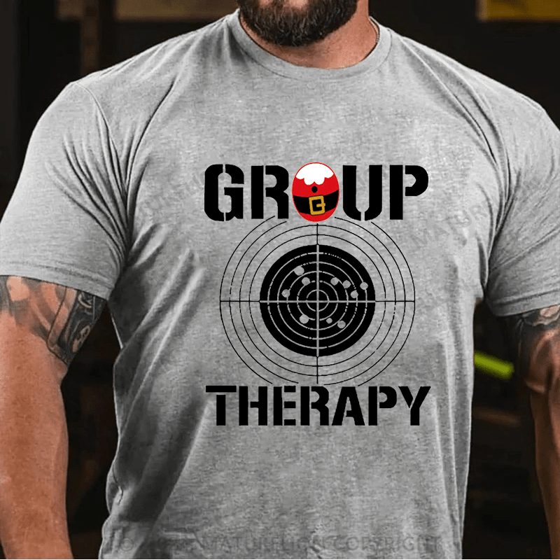 Maturelion Christmas T-Shirt Group Therapy Cotton T-shirt