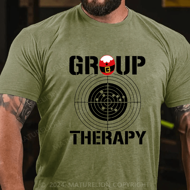 Maturelion Christmas T-Shirt Group Therapy Cotton T-shirt