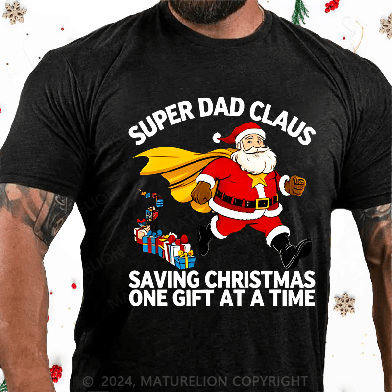 Maturelion Christmas T-shirt Dad T-shirt