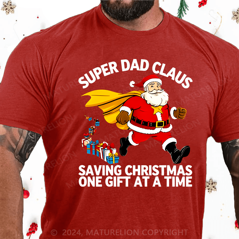 Maturelion Christmas T-shirt Dad T-shirt