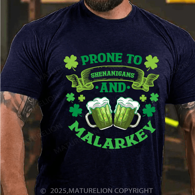 Maturelion St Patrick's T-shirt Funny Beer Green Beer Meme Shamrock e Saint Patrick's Day Quotes Saying T-Shirt