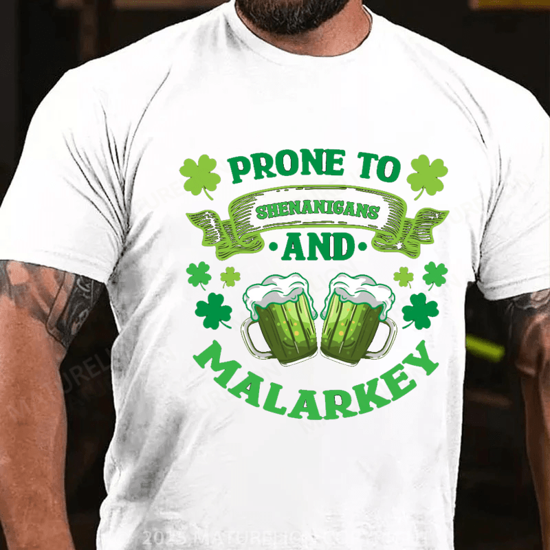 Maturelion St Patrick's T-shirt Funny Beer Green Beer Meme Shamrock e Saint Patrick's Day Quotes Saying T-Shirt