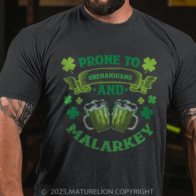 Maturelion St Patrick's T-shirt Funny Beer Green Beer Meme Shamrock e Saint Patrick's Day Quotes Saying T-Shirt