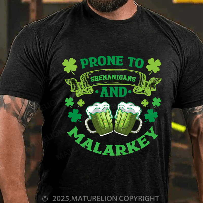 Maturelion St Patrick's T-shirt Funny Beer Green Beer Meme Shamrock e Saint Patrick's Day Quotes Saying T-Shirt