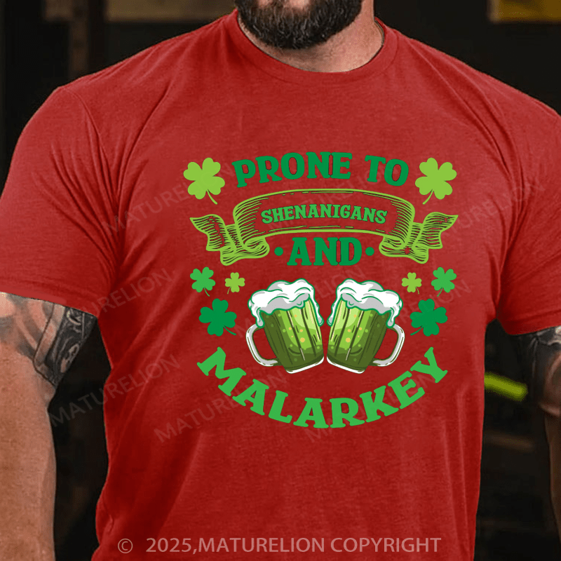 Maturelion St Patrick's T-shirt Funny Beer Green Beer Meme Shamrock e Saint Patrick's Day Quotes Saying T-Shirt