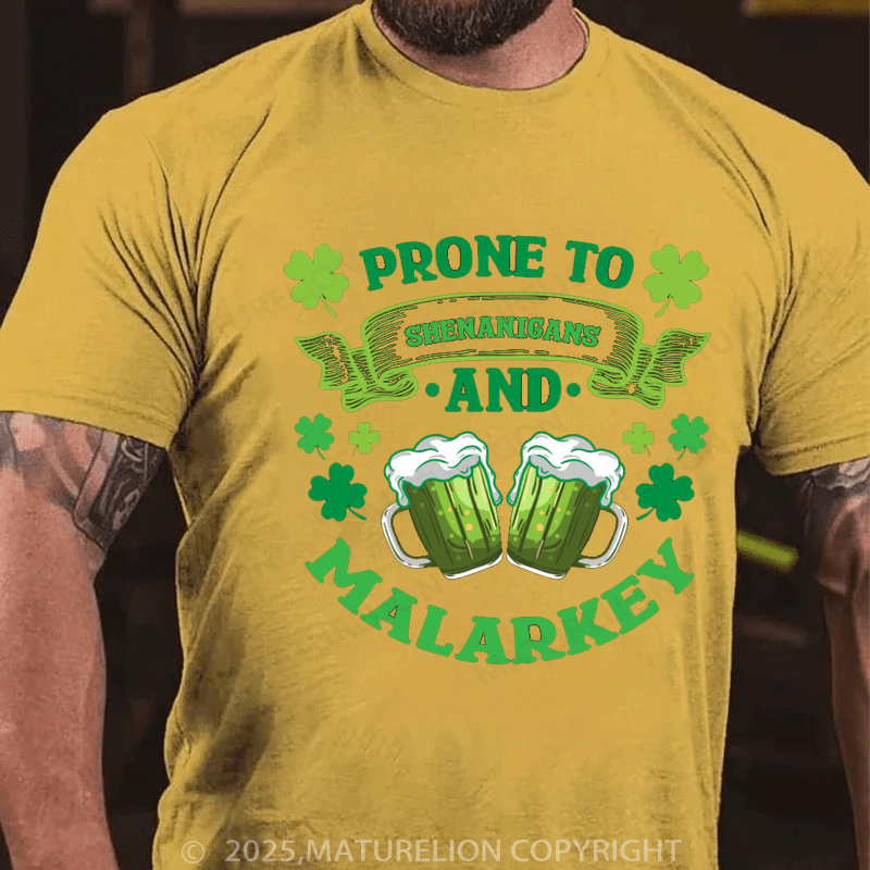 Maturelion St Patrick's T-shirt Funny Beer Green Beer Meme Shamrock e Saint Patrick's Day Quotes Saying T-Shirt