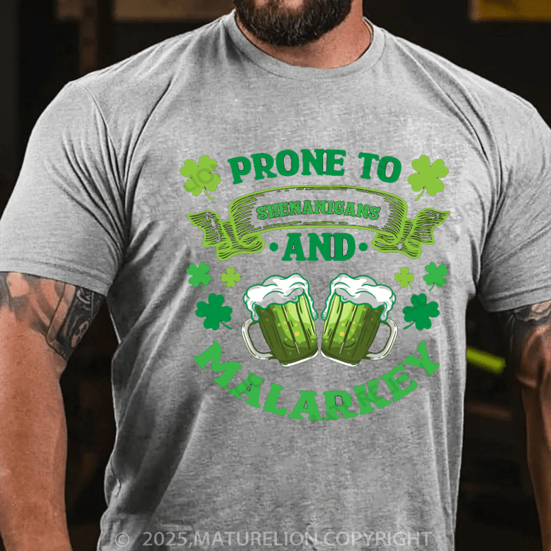 Maturelion St Patrick's T-shirt Funny Beer Green Beer Meme Shamrock e Saint Patrick's Day Quotes Saying T-Shirt