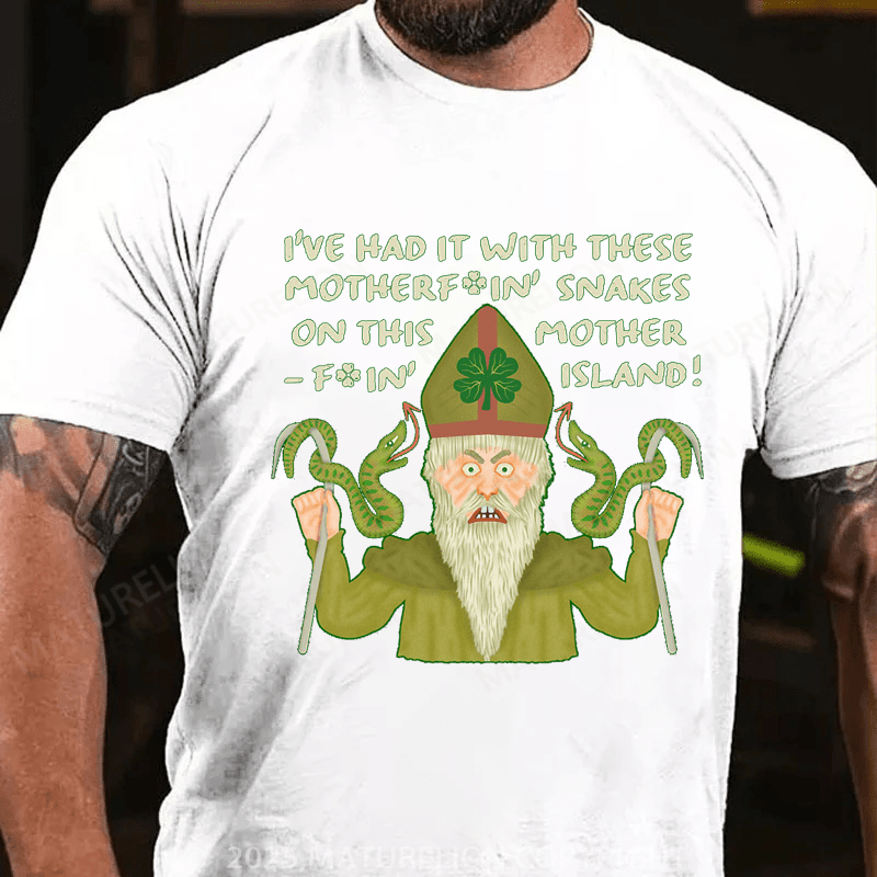 Maturelion St Patrick's T-shirt Funny Saint Patrick's Day Snakes Joke Irish Classic T-Shirt