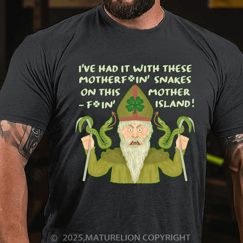 Maturelion St Patrick's T-shirt Funny Saint Patrick's Day Snakes Joke Irish Classic T-Shirt