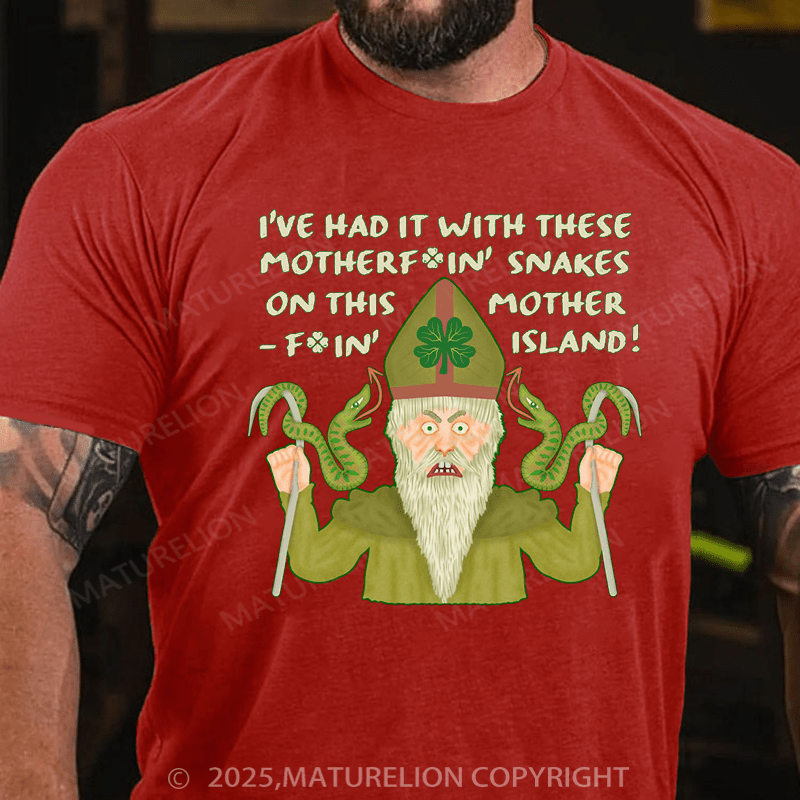 Maturelion St Patrick's T-shirt Funny Saint Patrick's Day Snakes Joke Irish Classic T-Shirt