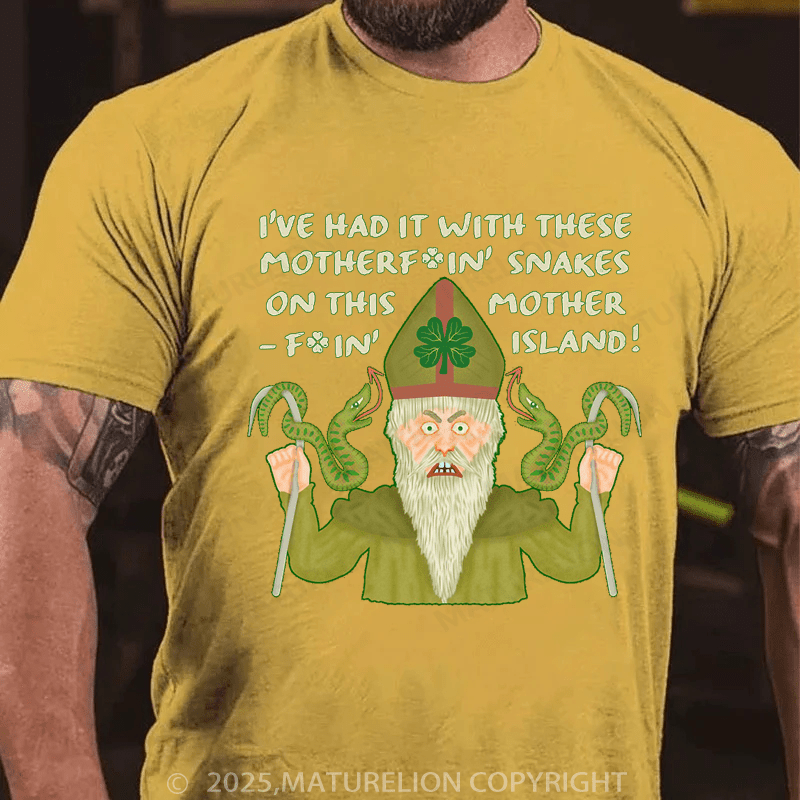 Maturelion St Patrick's T-shirt Funny Saint Patrick's Day Snakes Joke Irish Classic T-Shirt