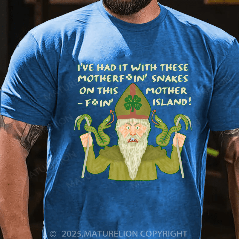 Maturelion St Patrick's T-shirt Funny Saint Patrick's Day Snakes Joke Irish Classic T-Shirt