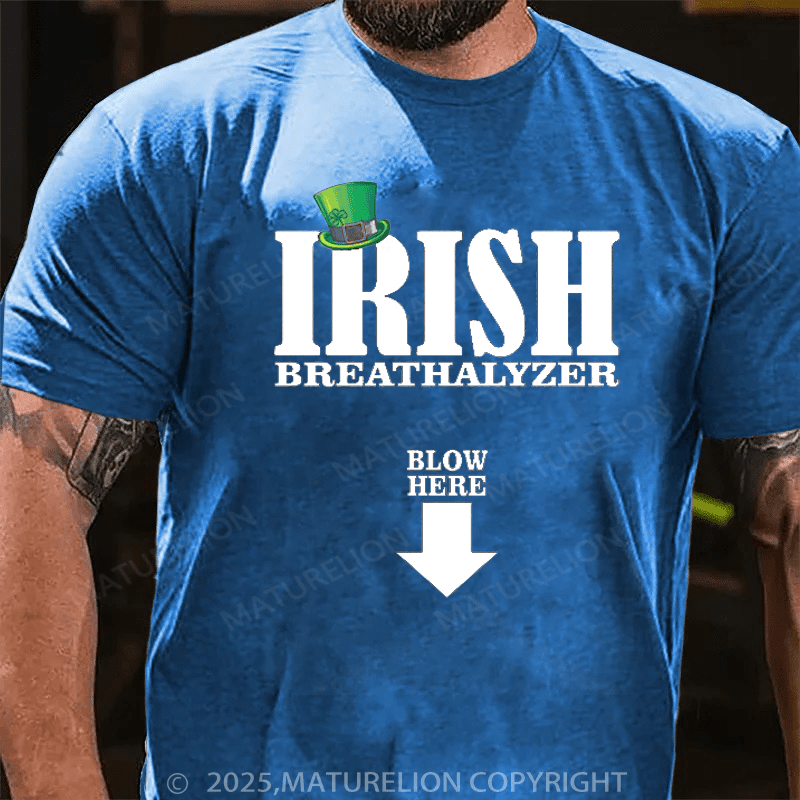 Maturelion St Patrick's T-shirt Irish Breathalyzer T-Shirt