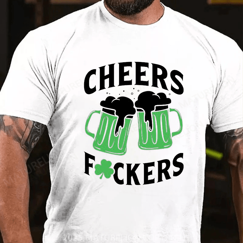 Maturelion St Patrick's T-shirt St Patricks Cheers Drinking Shirt