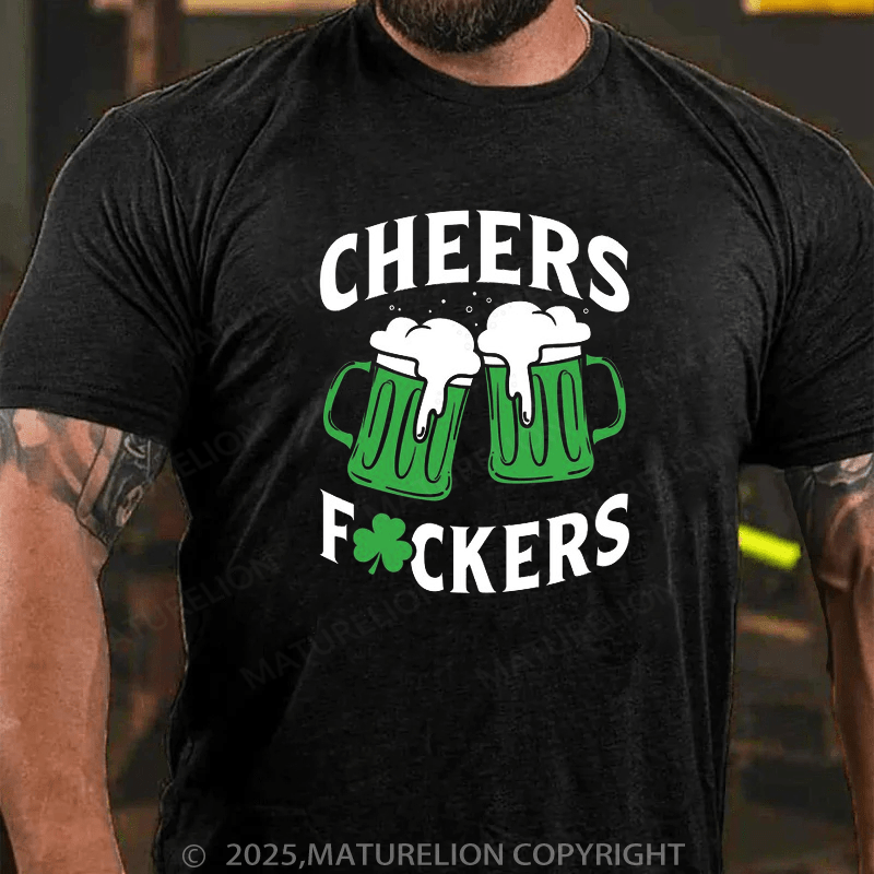 Maturelion St Patrick's T-shirt St Patricks Cheers Drinking Shirt