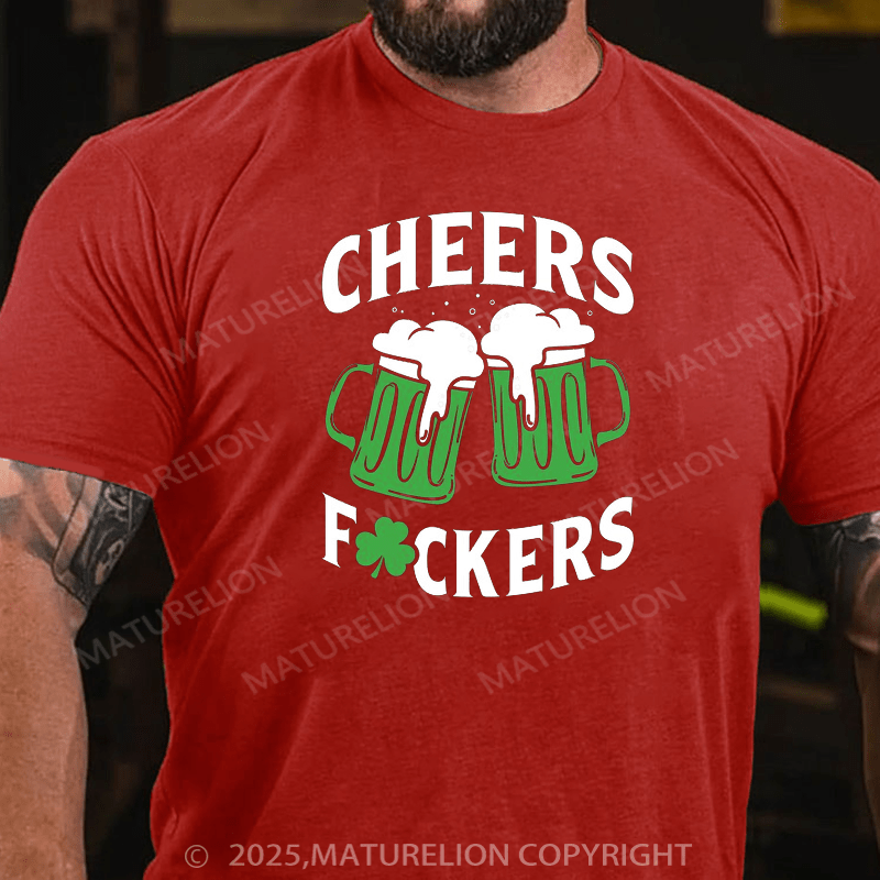 Maturelion St Patrick's T-shirt St Patricks Cheers Drinking Shirt