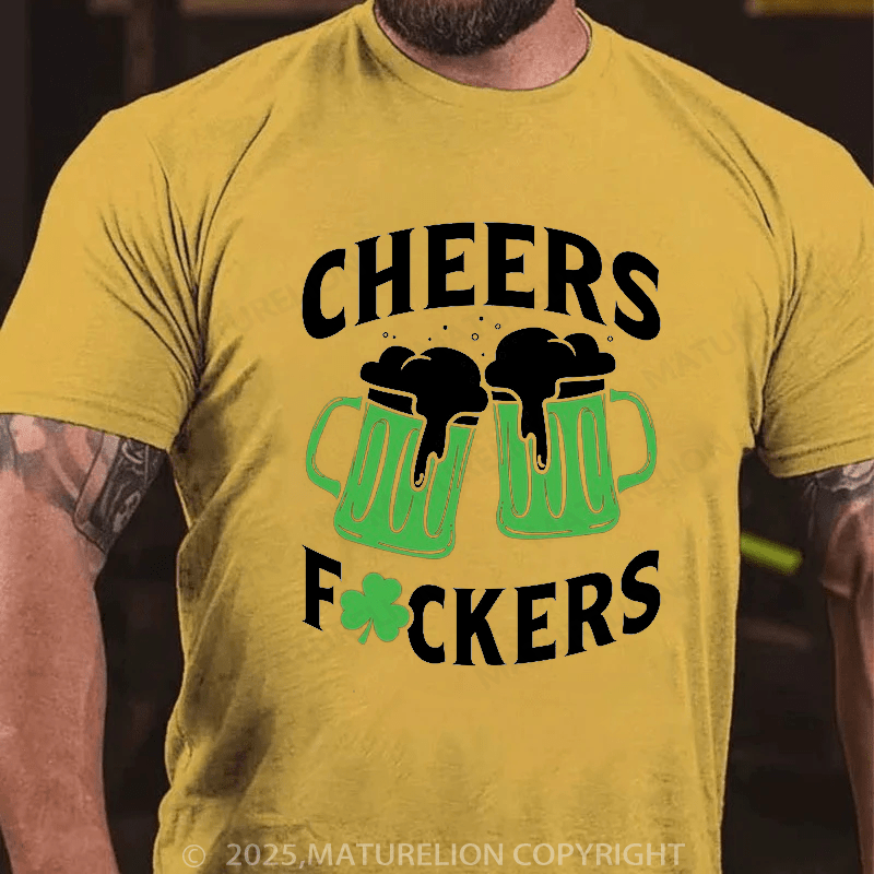 Maturelion St Patrick's T-shirt St Patricks Cheers Drinking Shirt