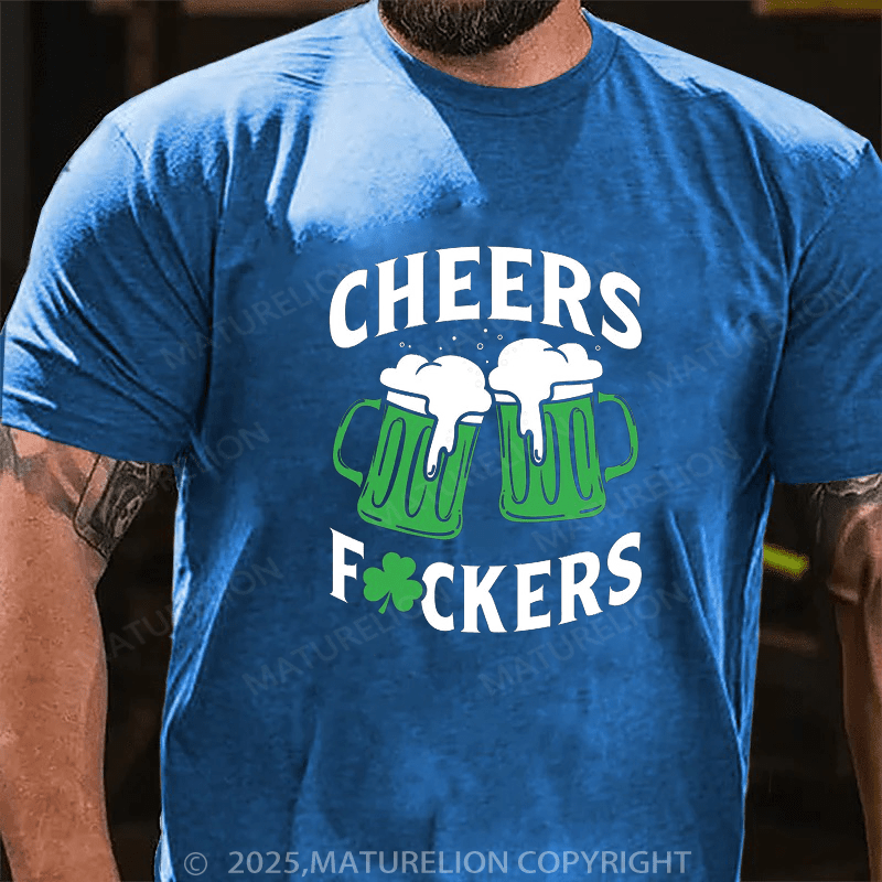 Maturelion St Patrick's T-shirt St Patricks Cheers Drinking Shirt