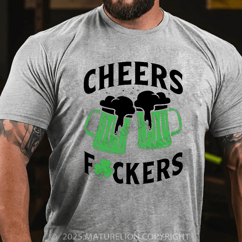 Maturelion St Patrick's T-shirt St Patricks Cheers Drinking Shirt