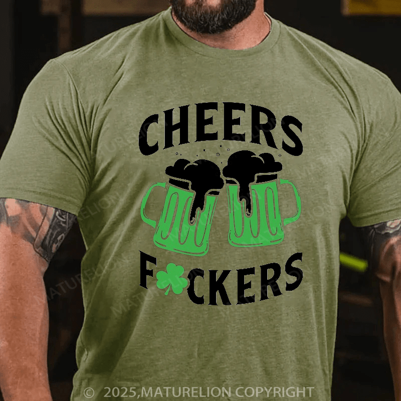 Maturelion St Patrick's T-shirt St Patricks Cheers Drinking Shirt