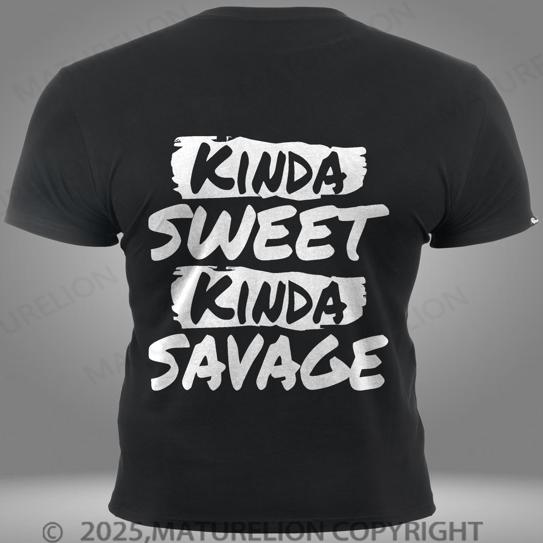 Maturelion Men's T-shirt Kinda Sweet Kinda Savage Pocket T-Shirt