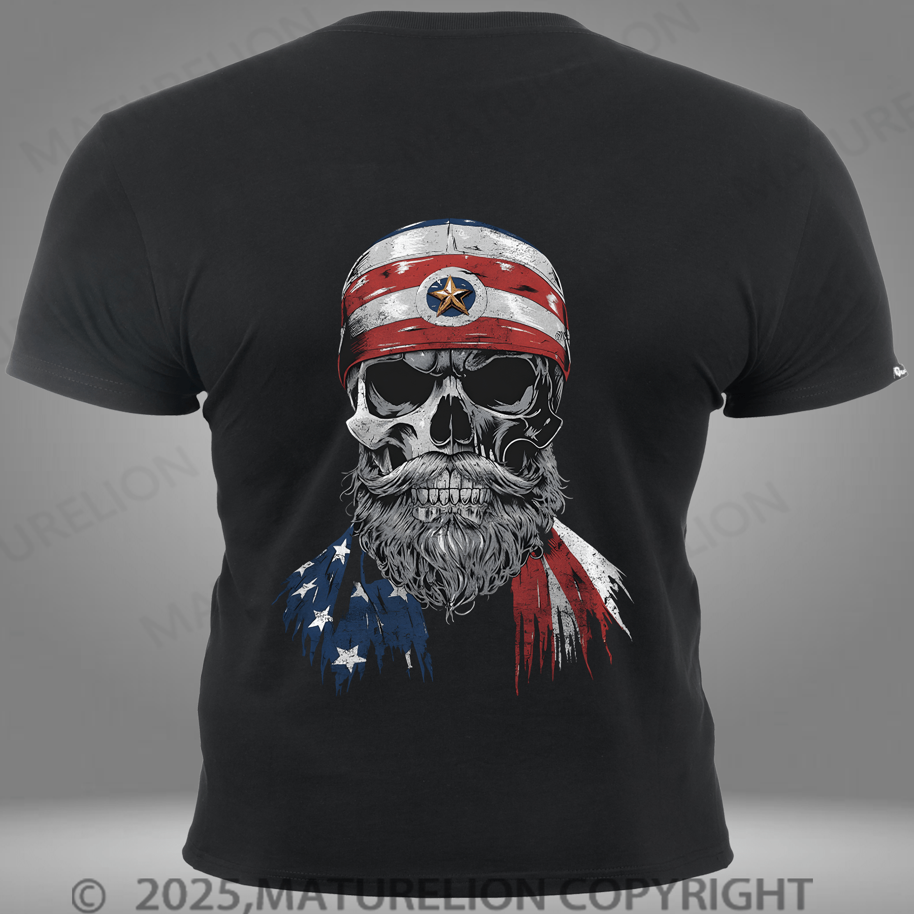 Maturelion Men's T-shirt American Death Dealer Pocket T-Shirt