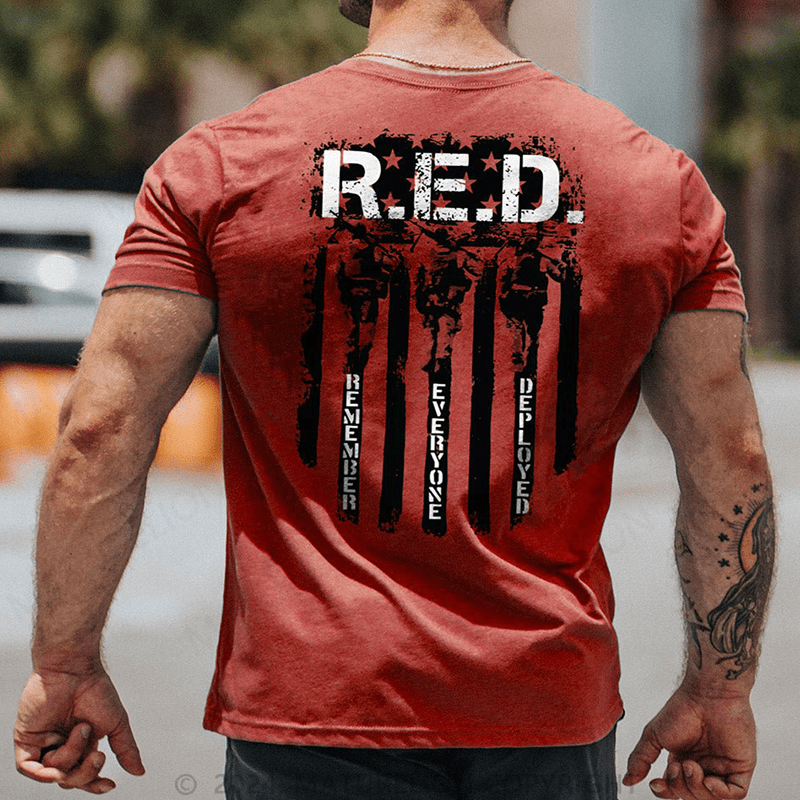 Maturelion RED Remember Everyone Deployed T-Shirt