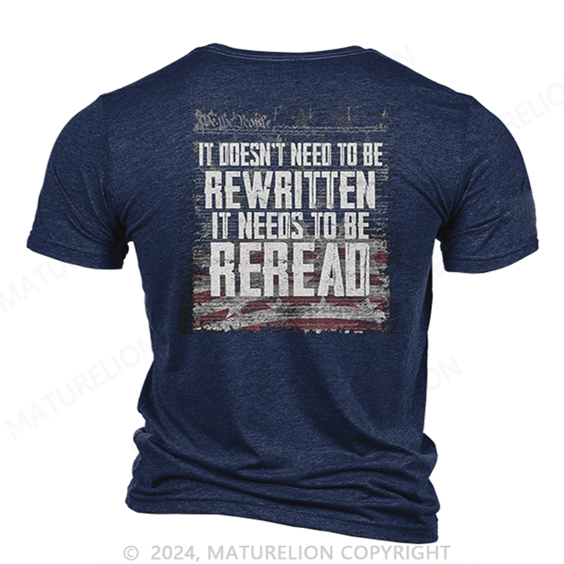 Maturelion Reread Not Rewritten T-Shirt