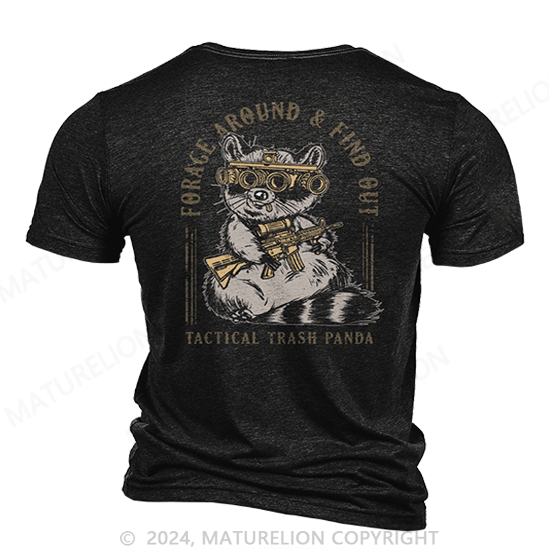 Maturelion Tactical trash panda forage around and find out shirt