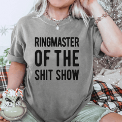 Maturelion Ringmaster Of The Shitshow DTG Printing Washed Cotton T-Shirt