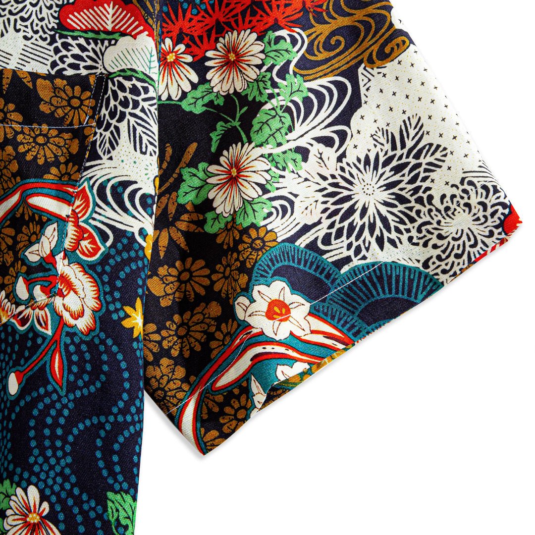 Maturelion Ukiyoe Garden Hawaiian Shirt