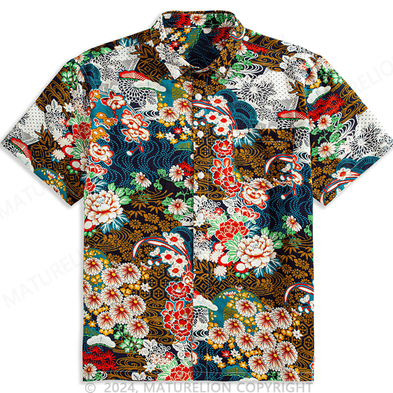 Maturelion Ukiyoe Garden Hawaiian Shirt