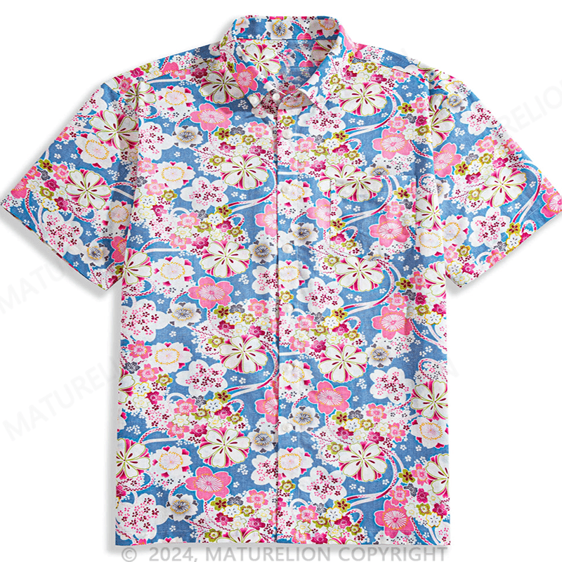 Maturelion Sakura Temari Hawaiian Shirt