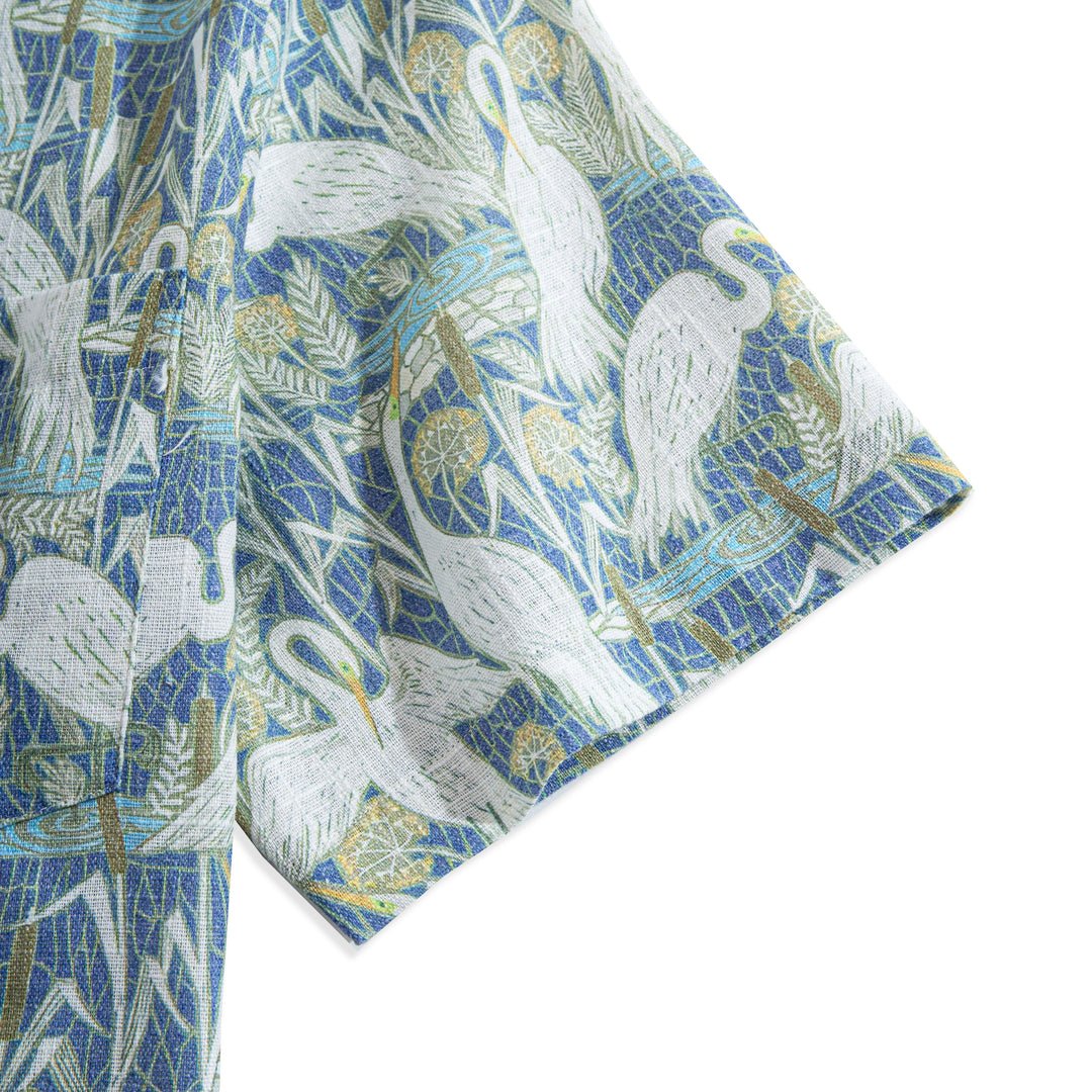 Maturelion Matsuma Crane Hawaiian Shirt