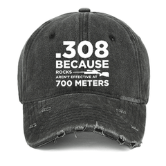 Maturelion 308 Because Rocks Aren'T Effective At 700 Meters  Washed Vintage Cap