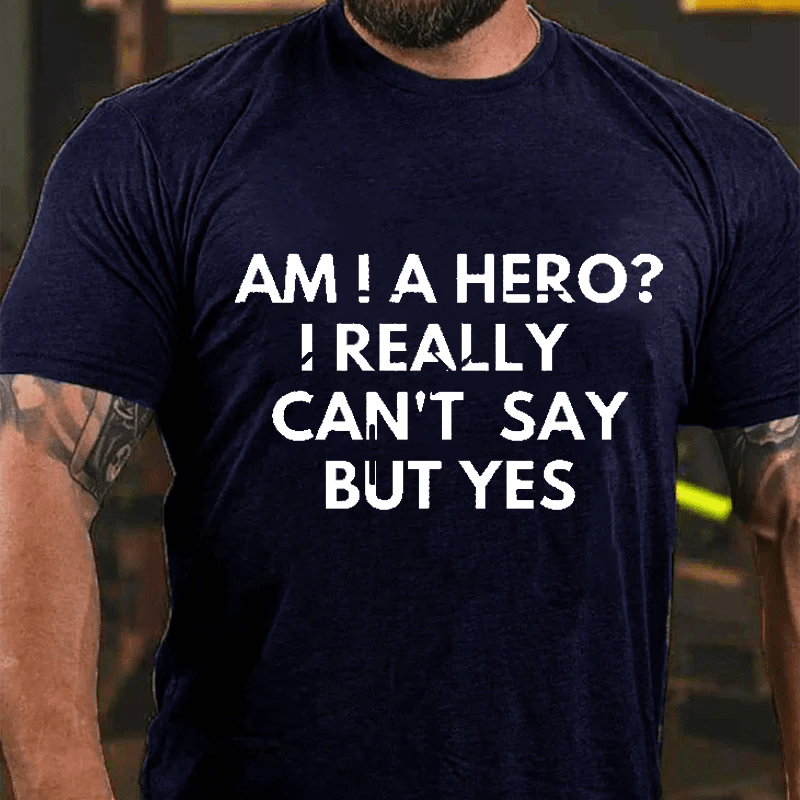 Maturelion Am I A Hero Michael Scott Cotton T-Shirt