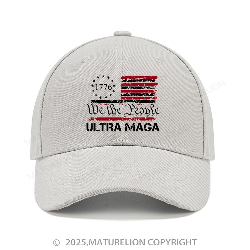 Maturelion Baseball Cap 1776 We The People American Flag Ultra Maga Cap (Free Customization)