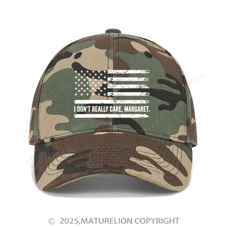 Maturelion Baseball Cap I Don't Really Care Margaret Cap (Free Customization)