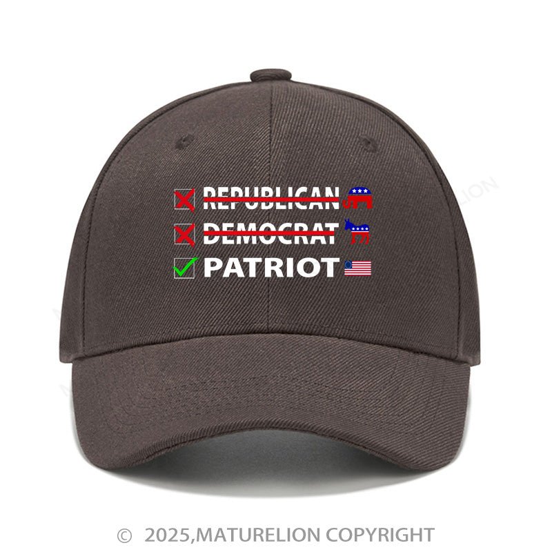 Maturelion Baseball Cap Patriot Cap (Free Customization)