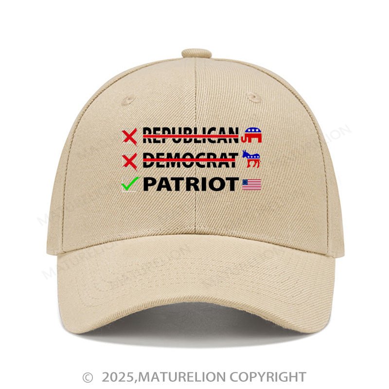 Maturelion Baseball Cap Patriot Cap (Free Customization)