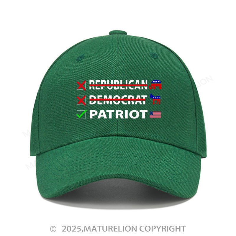 Maturelion Baseball Cap Patriot Cap (Free Customization)