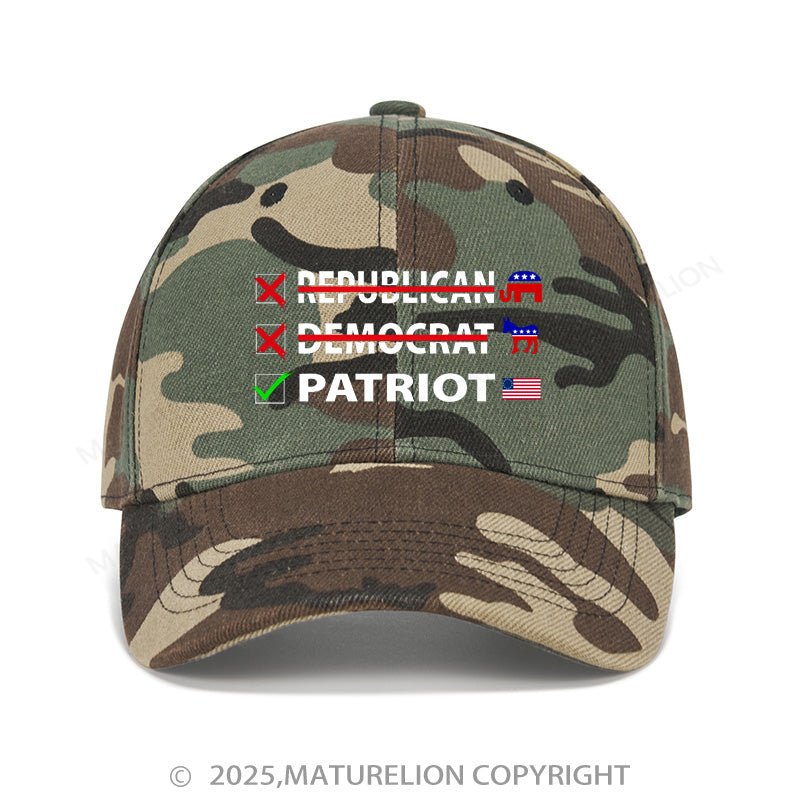 Maturelion Baseball Cap Patriot Cap (Free Customization)