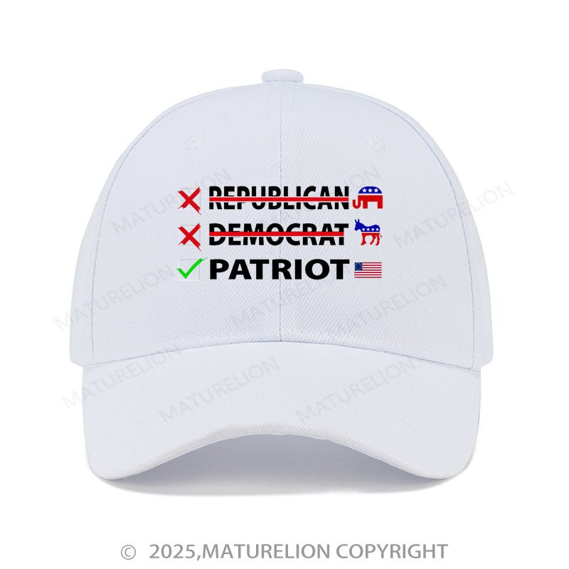 Maturelion Baseball Cap Patriot Cap (Free Customization)