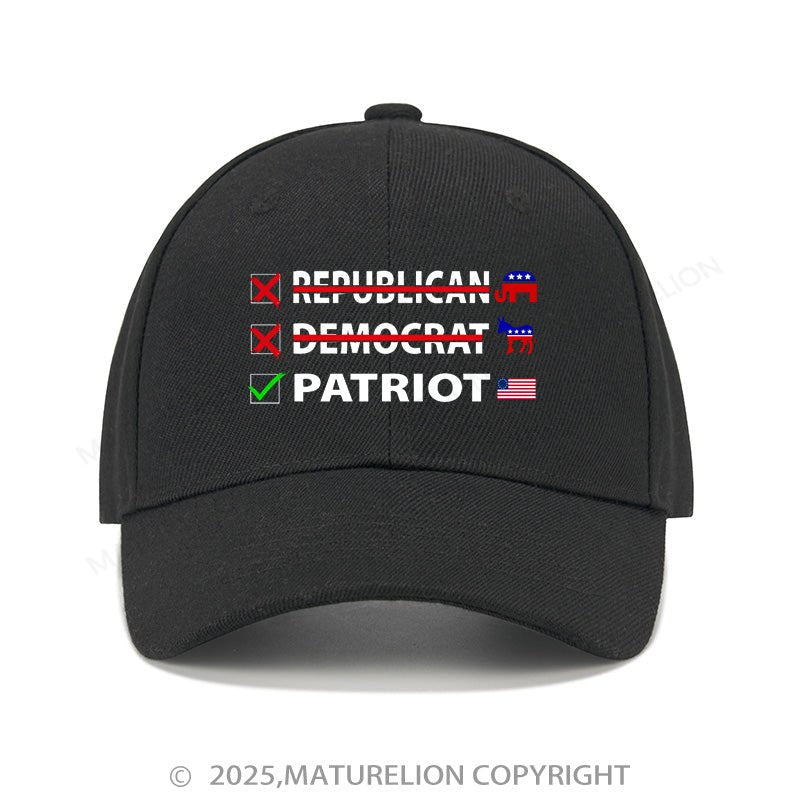 Maturelion Baseball Cap Patriot Cap (Free Customization)