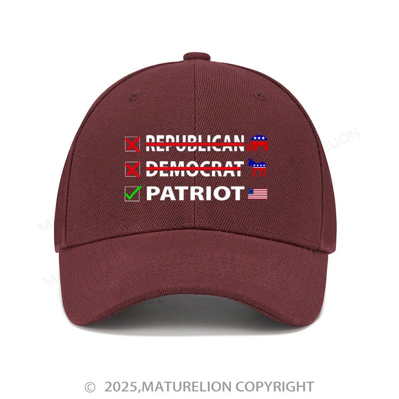 Maturelion Baseball Cap Patriot Cap (Free Customization)