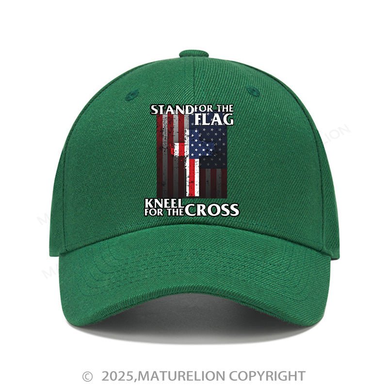 Maturelion Baseball Cap Stand For The Flag Kneel For The Cross Cap (Free Customization)