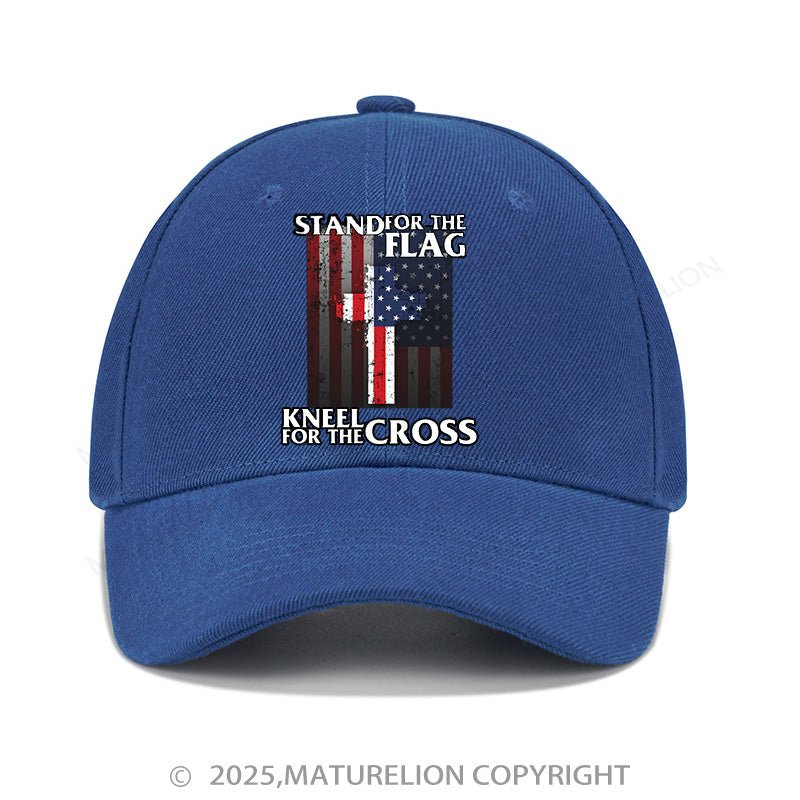 Maturelion Baseball Cap Stand For The Flag Kneel For The Cross Cap (Free Customization)