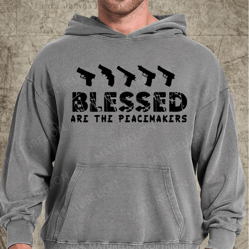 Maturelion Blessed Are The Peacemakers Washed Hoodie